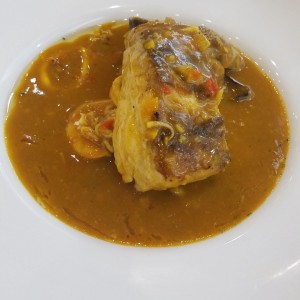 Corvina con caldo 