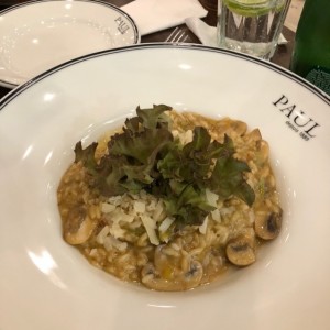 Risotto de hongos.