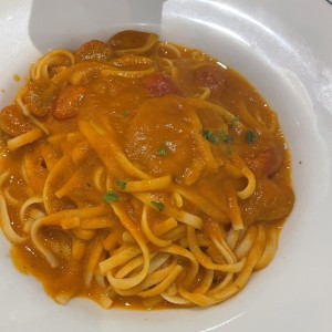 Penne au Basilic et aux Tomates- Linguini