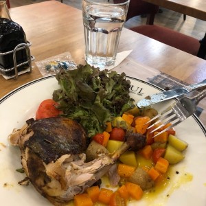 roasted herb chicken (husband managed to eat half before i took a photo?)