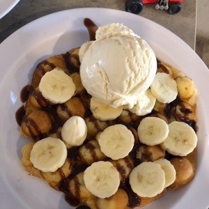 waffle de banana