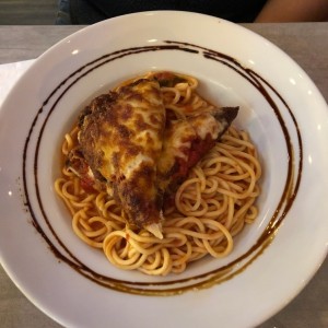 Spaguetti con Pollo