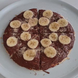 pizza de nutella y banano