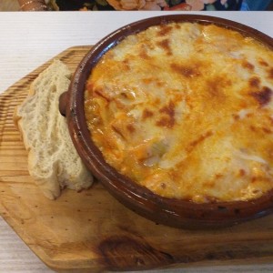 lasagna de pollo y hongos