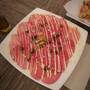 Carpaccio de res