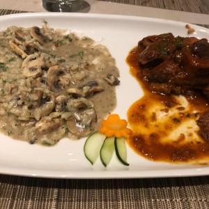 ossobuco y risotto