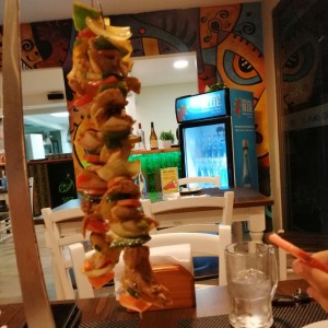 brochetas de pollo