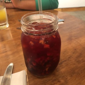 te frio de cranberry y manzana 