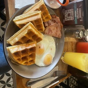 Waffles sencillos