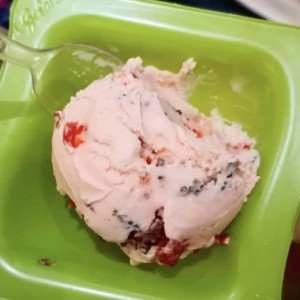 Helado de fresa