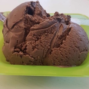 Helado de chocolate belga