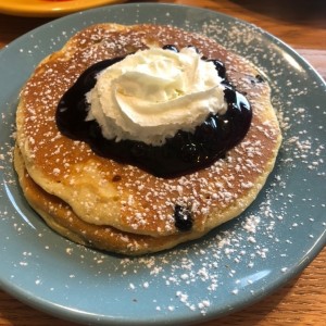 blueberries pancakes