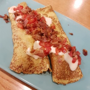 chicken bacon crepes