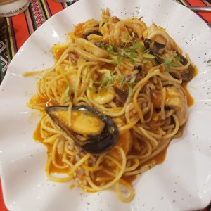 pastas frutos del mar