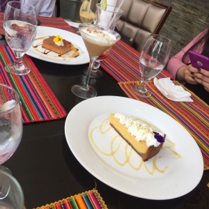 Cheesecake de maracuyada y Flan