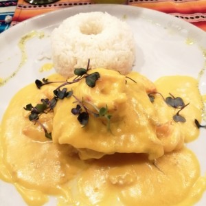 filete relleno con salsa del chef