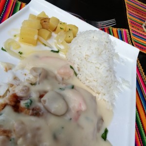 corvina en salsa Bechamel