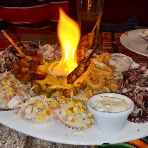 Picada de mariscos