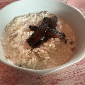 Risotto de hongos portobelo