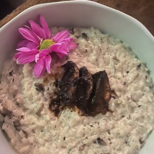 Risotto de hongos portobelo