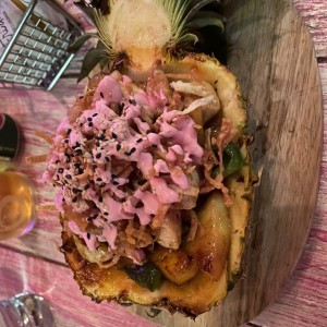 Pollo a la hawaiana