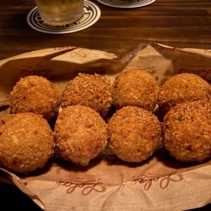 Cheese balls with pimento