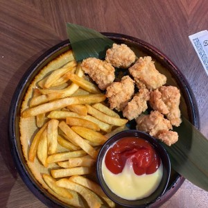 Chicken Nuggets with French Fries