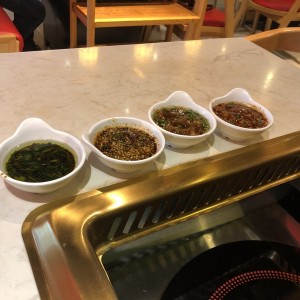 salsas variadas para Hot Pot Consulten para que les recomienden segun sus gusto