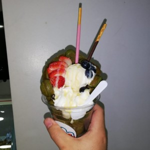 Berrylicious con masa matcha 