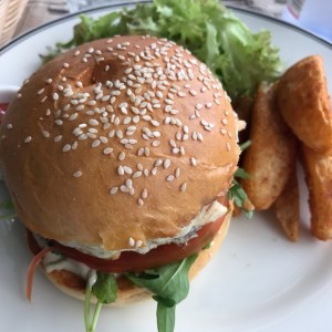 Hamburguesa de Salmon