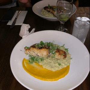 Pescado - Risotto Verde