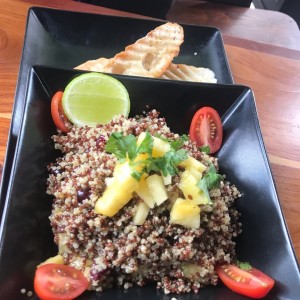 Ensalada de quinoa con arandanos 