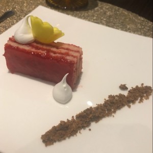 postre de fresa