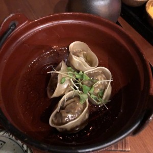 wild mushrooms and truffle dumplings