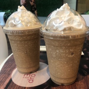 Cappuccino and Vannilla frappe 