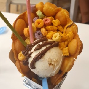 Egg Waffle Gelato (6.95)