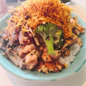 Salmon teriyaki Bowl