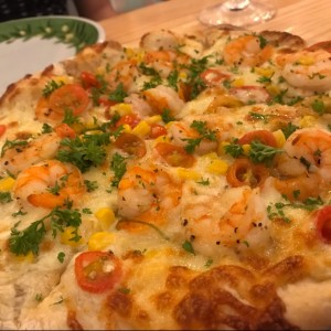 pizza de camarones 