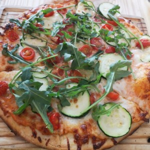 pizza con zuccini