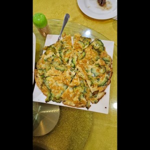 huevos con cosa verde