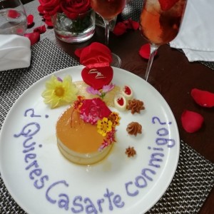 Flan de la casa 