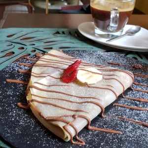 Crepe de Nutela Banana y Fresa