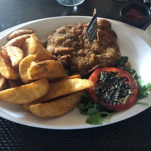 milanesa de pollo