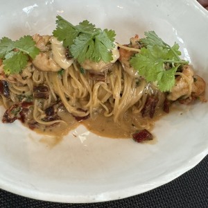 Vermicelli Aglio, olio e gamberi