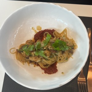 Vermicelli aglio olio e gamberi