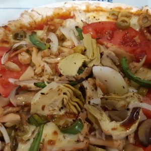 Pizza con vegetales