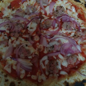 Pizza de chorizo