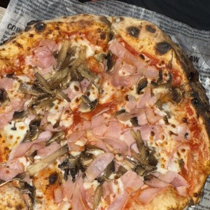 Pizza Hongos Jamón Trufa