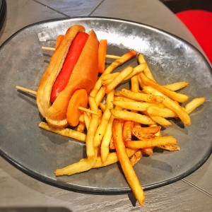 Kids Menu. Hot dog