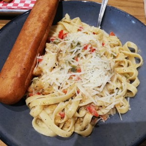 pasta con camarones